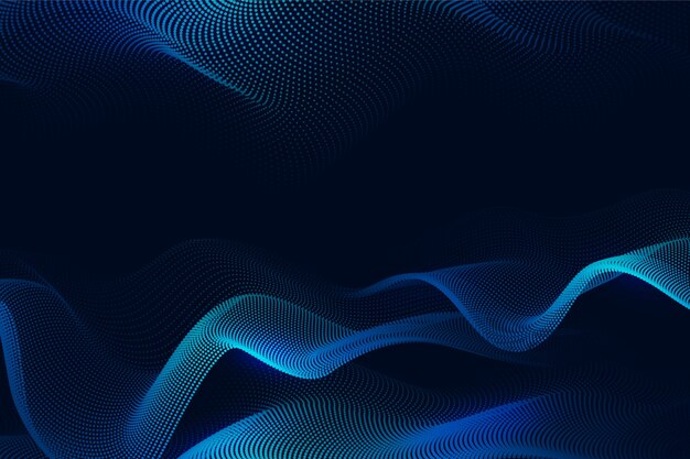 gradient particle wave background