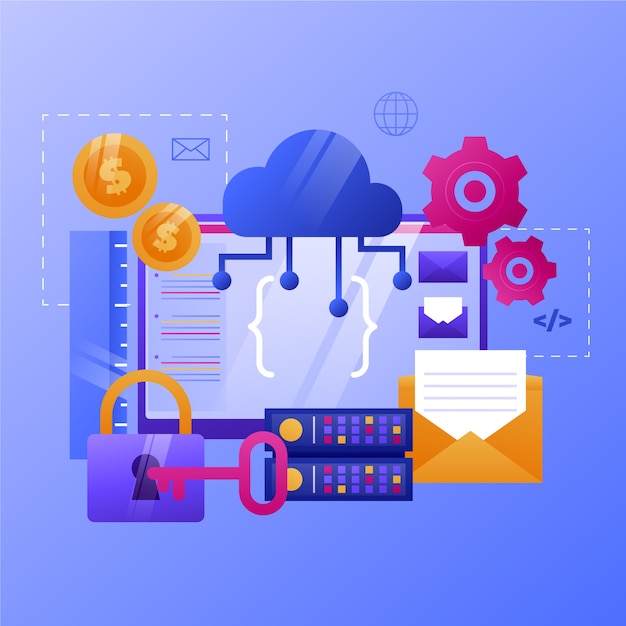 gradient technology api illustration
