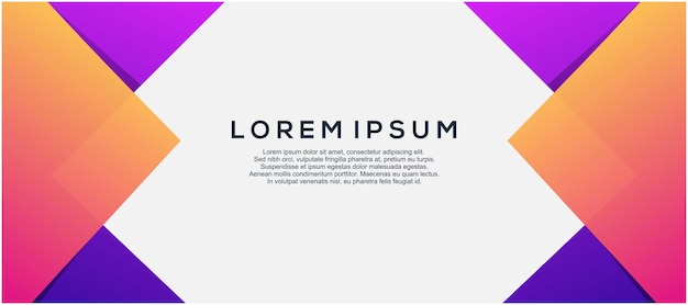 Graphic design banner template
