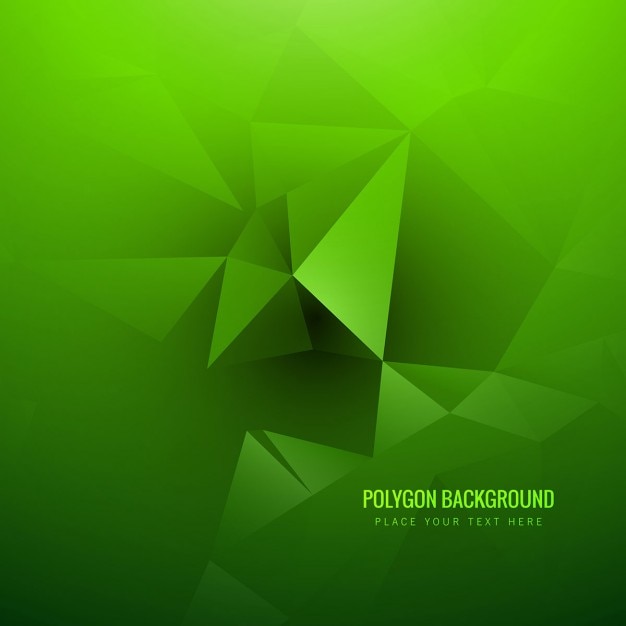 Green polygonal background