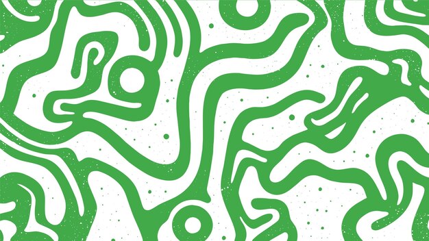 green waves maze background