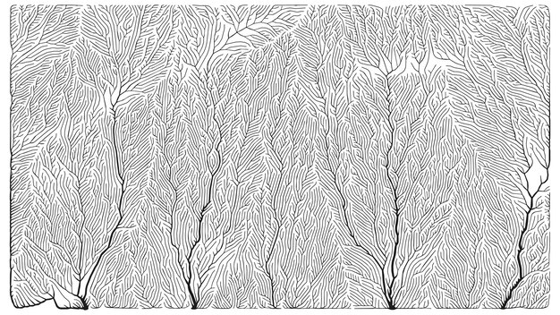 Growth pattern Generative branching structure Organic net of vessels texture