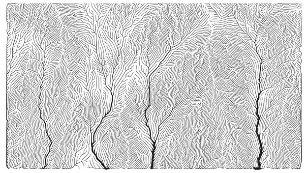 Growth pattern Generative branching structure Organic net of vessels texture