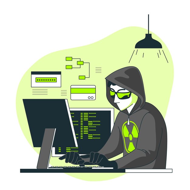 hacker concept illustration