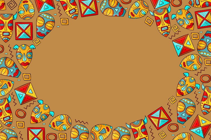 Gratis Vektor hand drawn africa day background