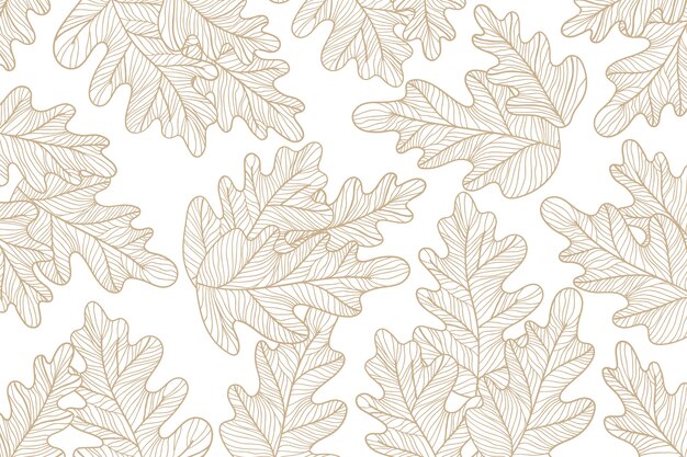 hand drawn floral outline background