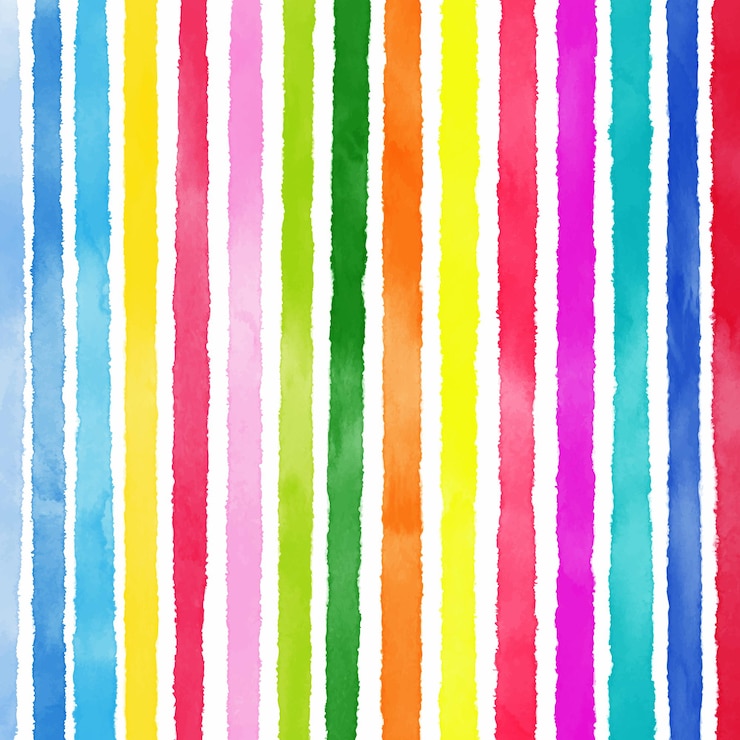 Gratis Vektor hand painted background with watercolour stripes design