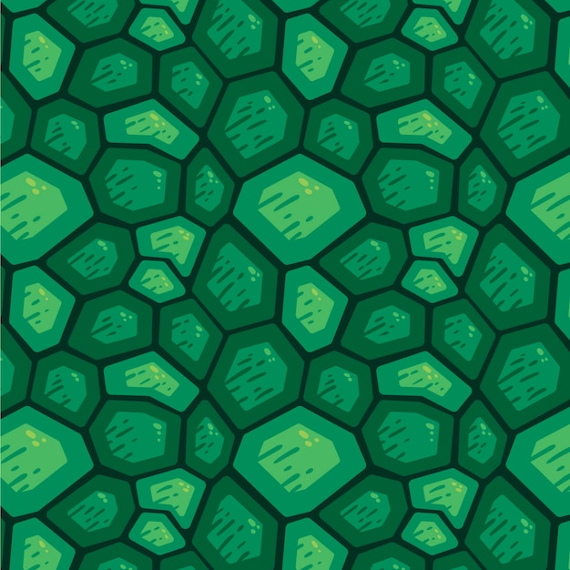 Håndtegnet design med skildpaddeskalmønster