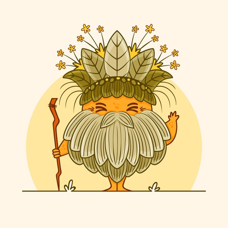 Gratis Vektor håndtegnet frailejon plante illustration