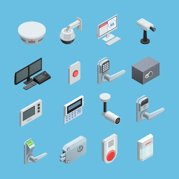 Home security system elements set