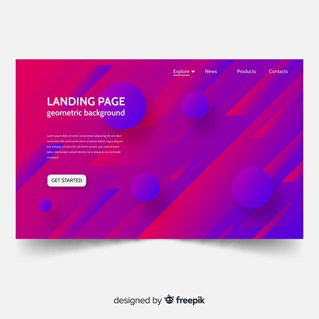 landing page