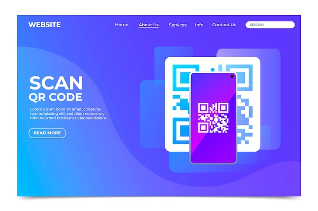 Landingpage til bekræftelse af QR-kode