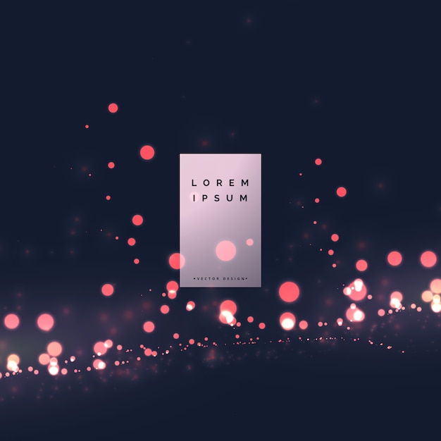 light particle bokeh effect background