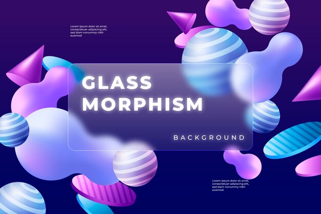 Lutning glassmorphism bakgrund