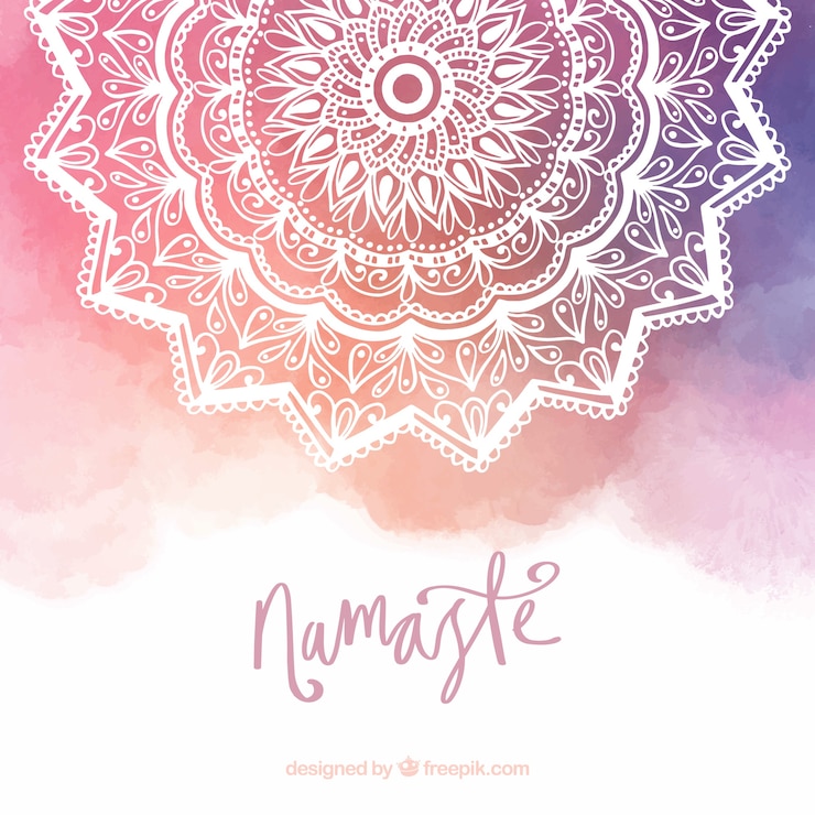 Gratis Vektor mandala background with gradient colors