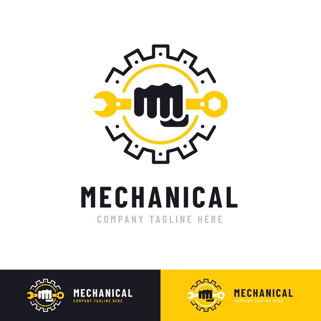 mechanical repair logo design