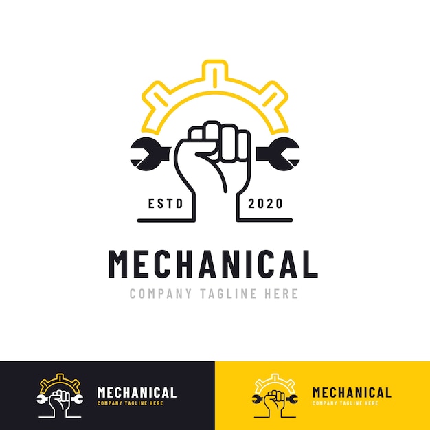 mechanical repair logo design