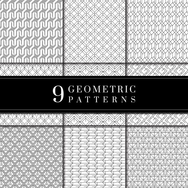 Minimal geometrisk mönsterkollektion