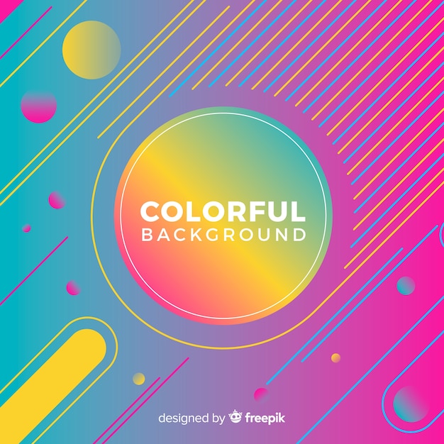 modern background with colorful abstract shapes
