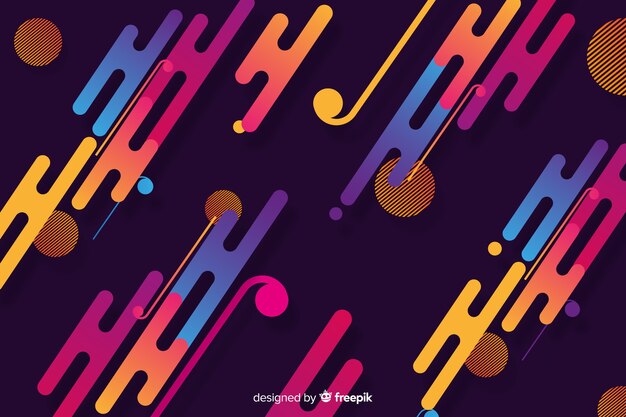modern background with gradient dynamic shapes
