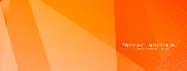 modern bright yellow color geometric banner design