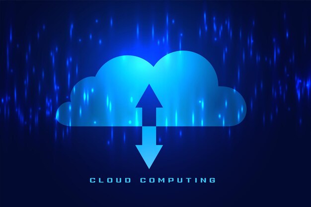 modern cloud computing tech background for online web server