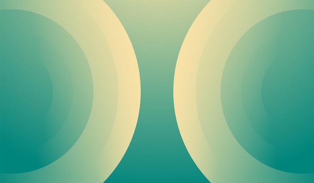 Modern gradient wave background round shape abstract green color