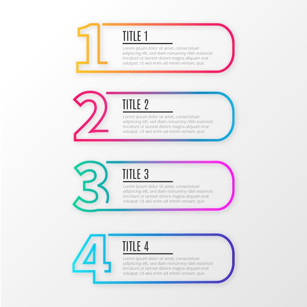 modern line business infographics