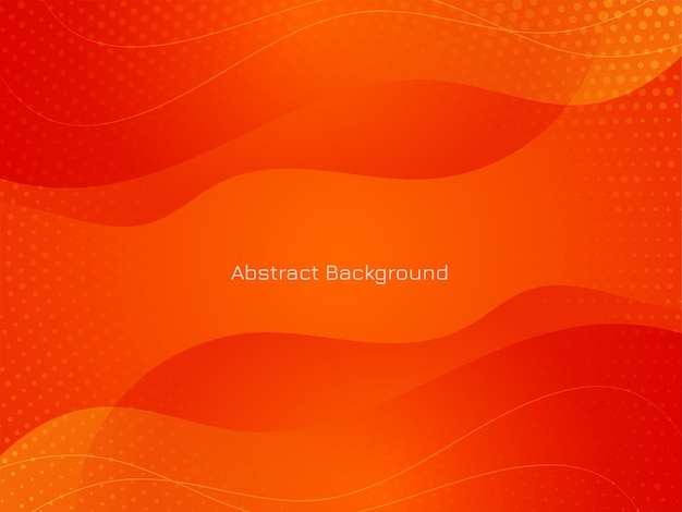 Modern red color wave style background vector