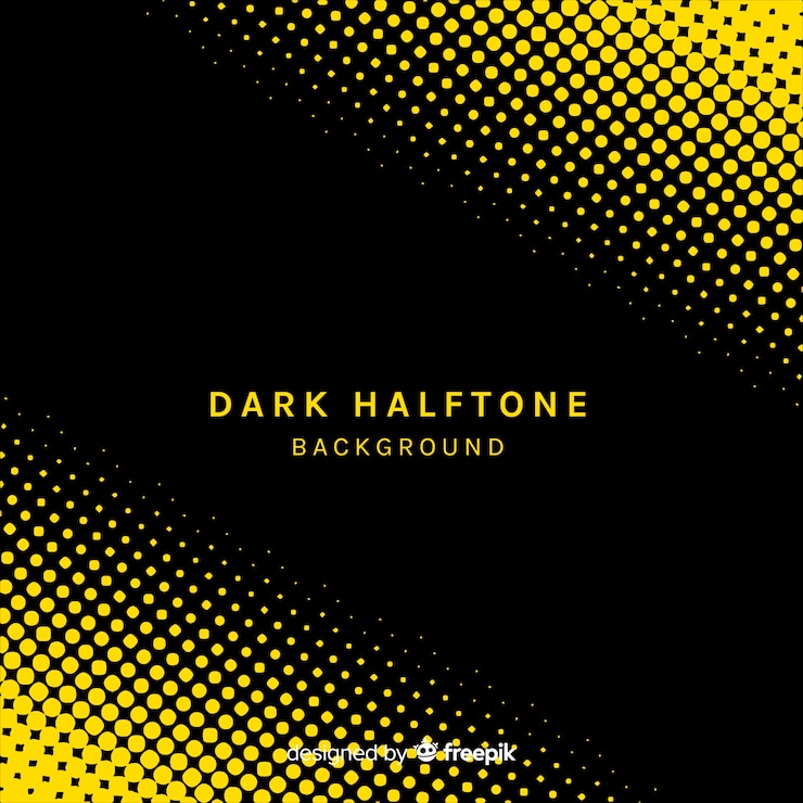 Gratis Vektor mørk halftone baggrund