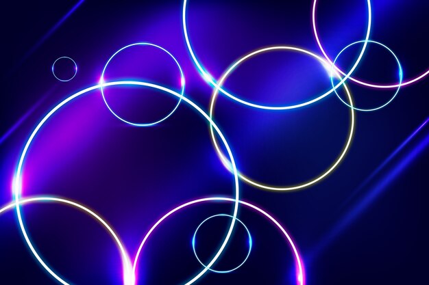 Neon lights background