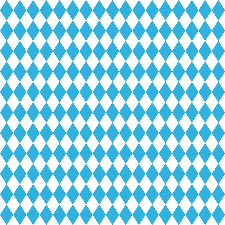 Gratis Vektor oktoberfest blue seamless rhombus background vector illustration