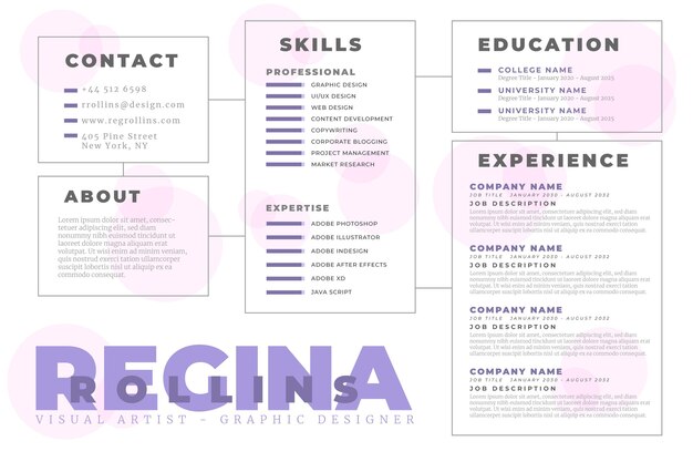 online cv illustration concept