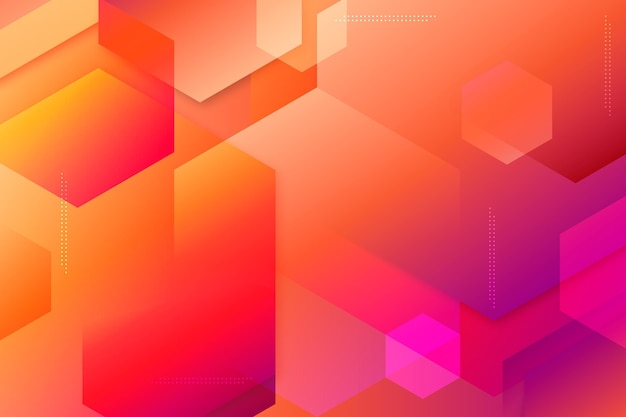 Overlapping forms background and bokeh effect