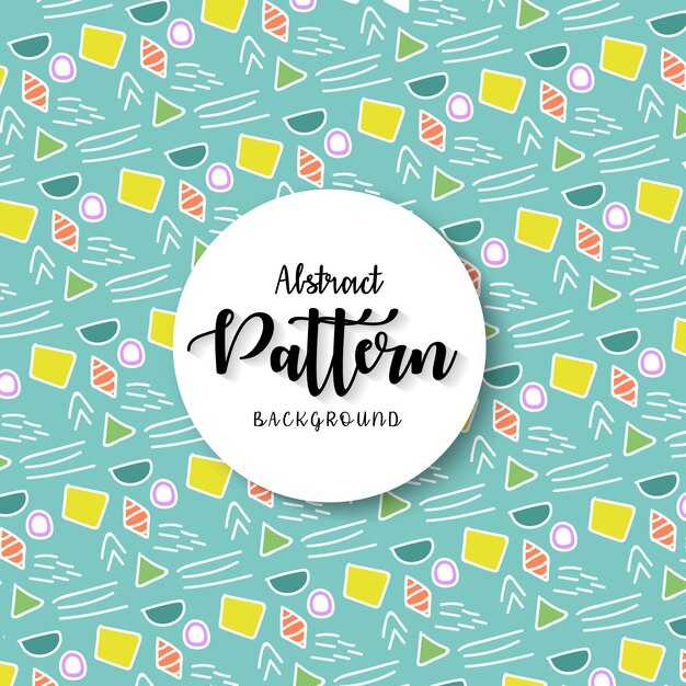 Pastel tribal abstract repeat vector pattern background