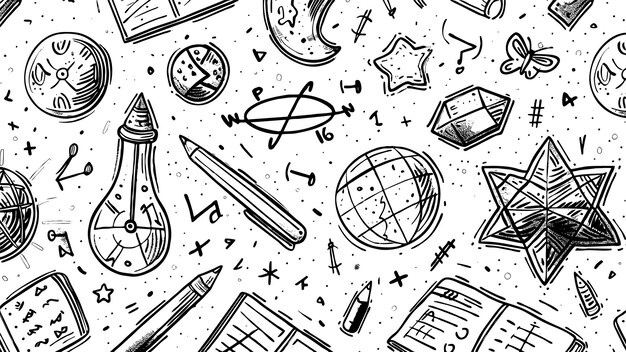 pattern educational illustration doodle