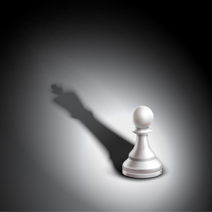 Gratis Vektor pawn casting king