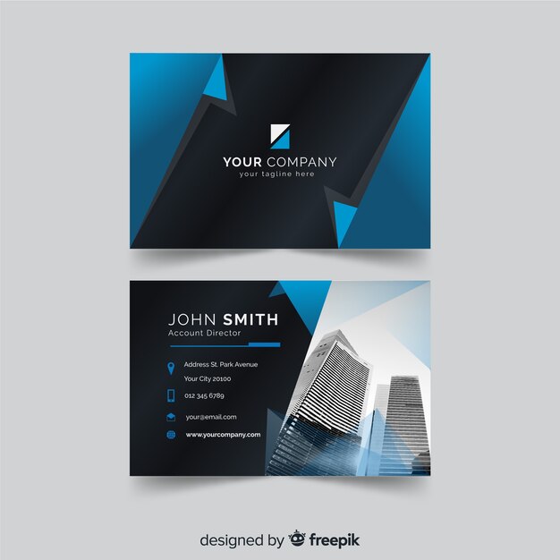 photographic business card template