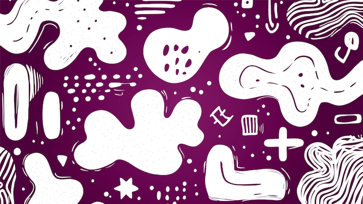 Gratis Vektor purple ink stroke wallpaper