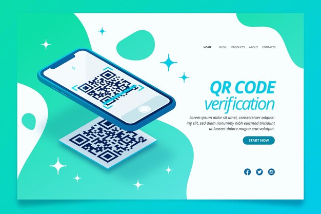 qr code verification landing page