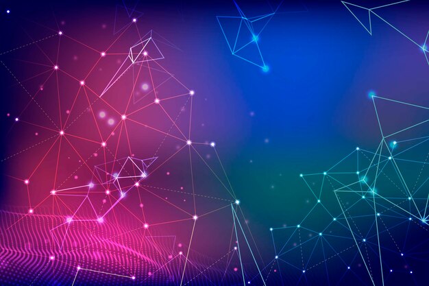 realistic technology particle wallpaper