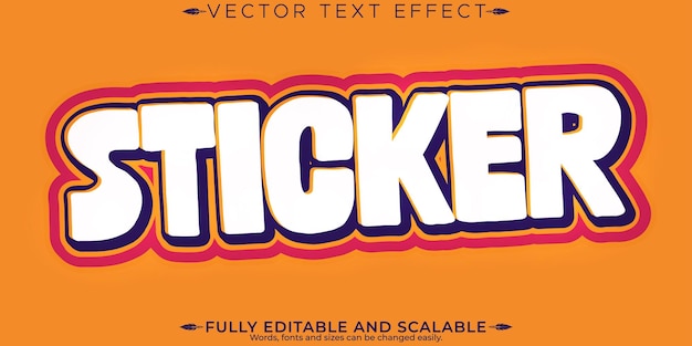 Retro vintage text effect editable 70s and 80s text style