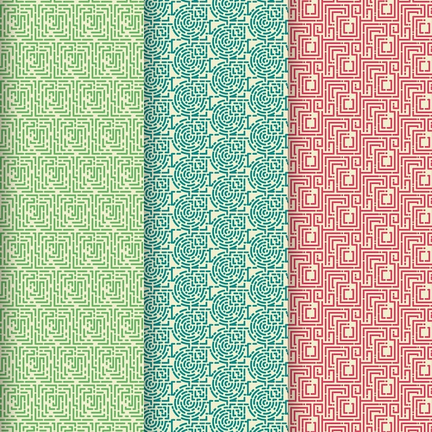 Rounded lines pattern pack