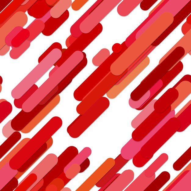 Seamless chaotic rounded diagonal stripe pattern background - vector graphic with shadow effect