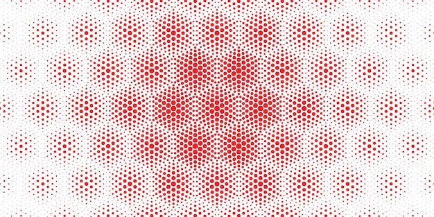 seamless circular halftone pattern background