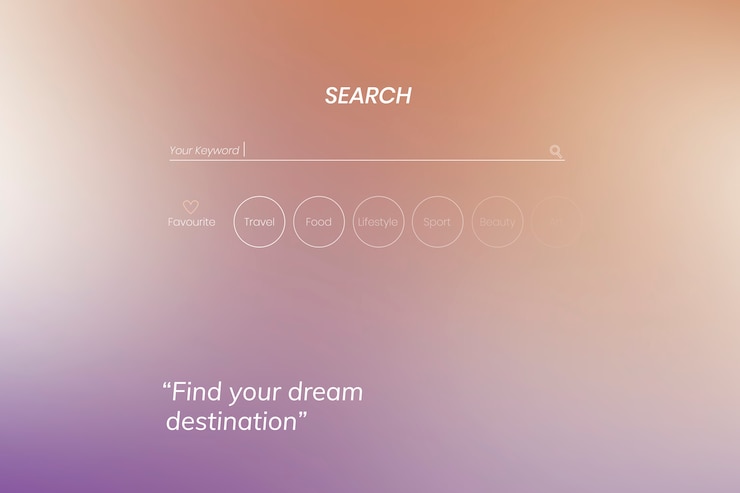 Gratis Vektor search page design