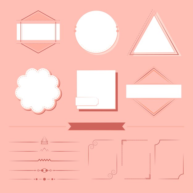 set of design elements vector
