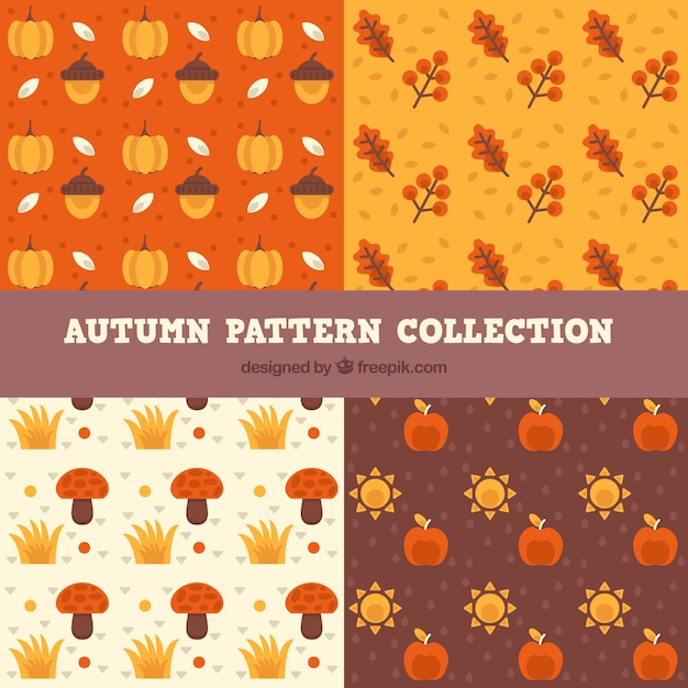 Set of patterns, autumn