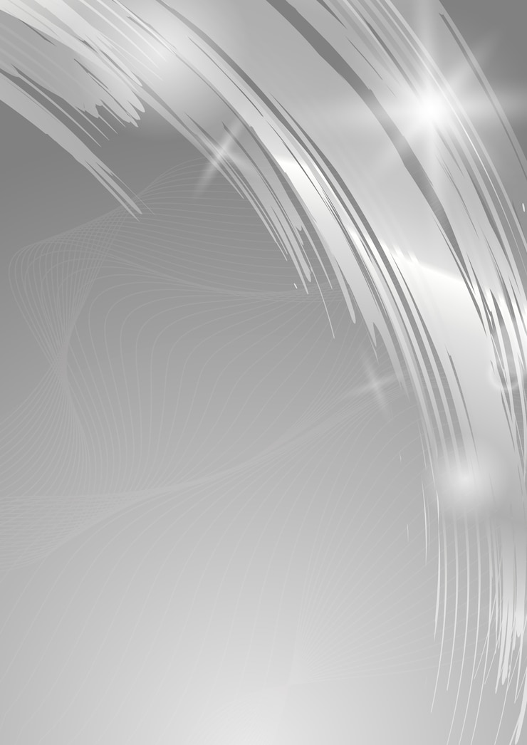 Gratis Vektor silver wave abstract background illustration