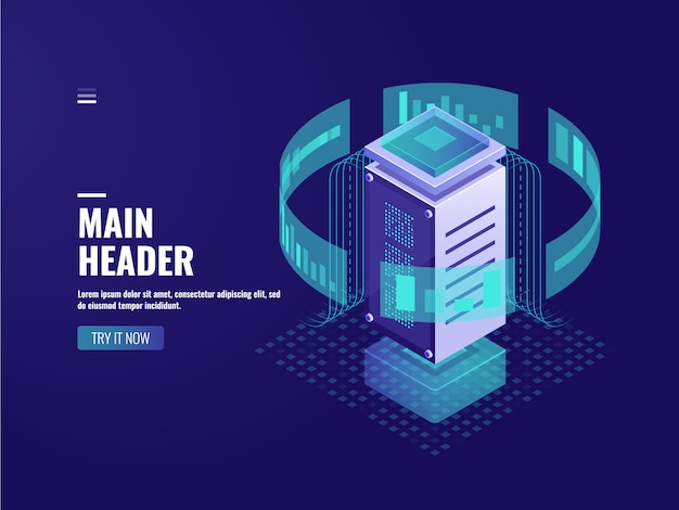 smart data processing, calculation information analyzing and statistic, server room